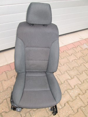 BMW E60 E61 Beifahrer Sitz grau Jul Edward Anthrazit Stoff ABHOLUNG  – Bild 3