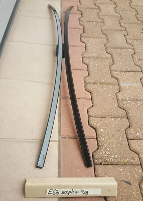 BMW E63 Dach Leiste Dachleisten Zierleisten Dachreling black saphir schwarz 475 – Bild 2