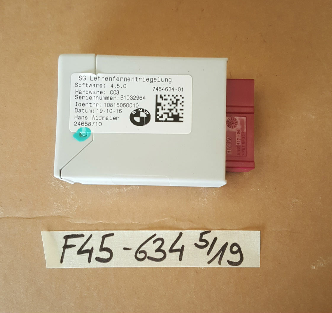 BMW F45 F46 Rückenlehne Steuergerät ECU Modul 7464634 SG Lehnen Entriegelung – Bild 1
