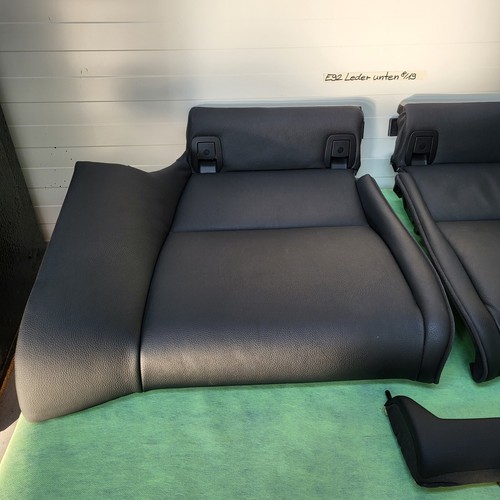 BMW E92 Coupe Rückbank Unterteil Leder schwarz Rücksitz Bank Unten ABHOLUNG  – Bild 3