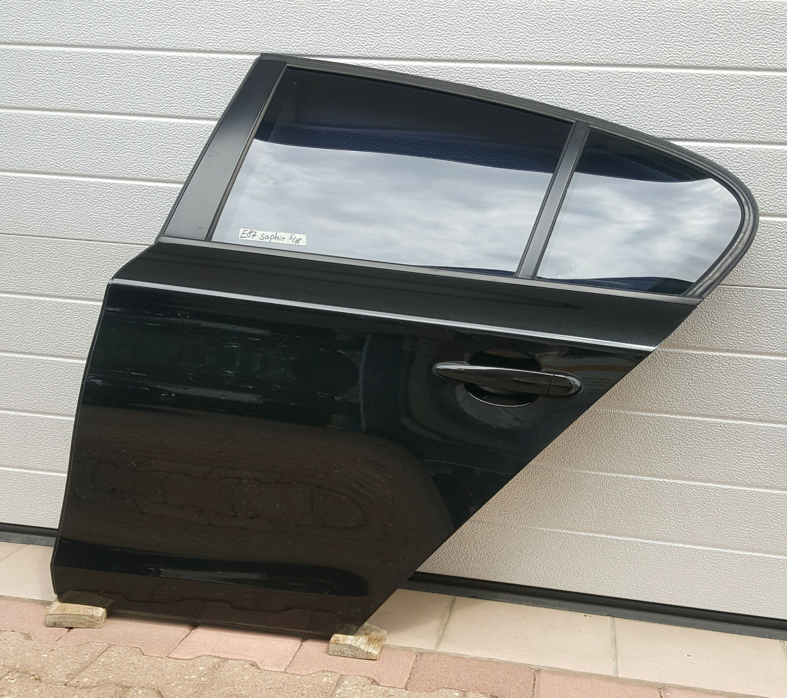 BMW E87 Fahrer Tür HINTEN LINKS black Saphir Schwarz ABHOLUNG – Bild 1