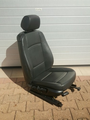 BMW E92 E93 Beifahrer Sitz Leder Dakota schwarz Gestell + Schiene + Airbag – Bild 2