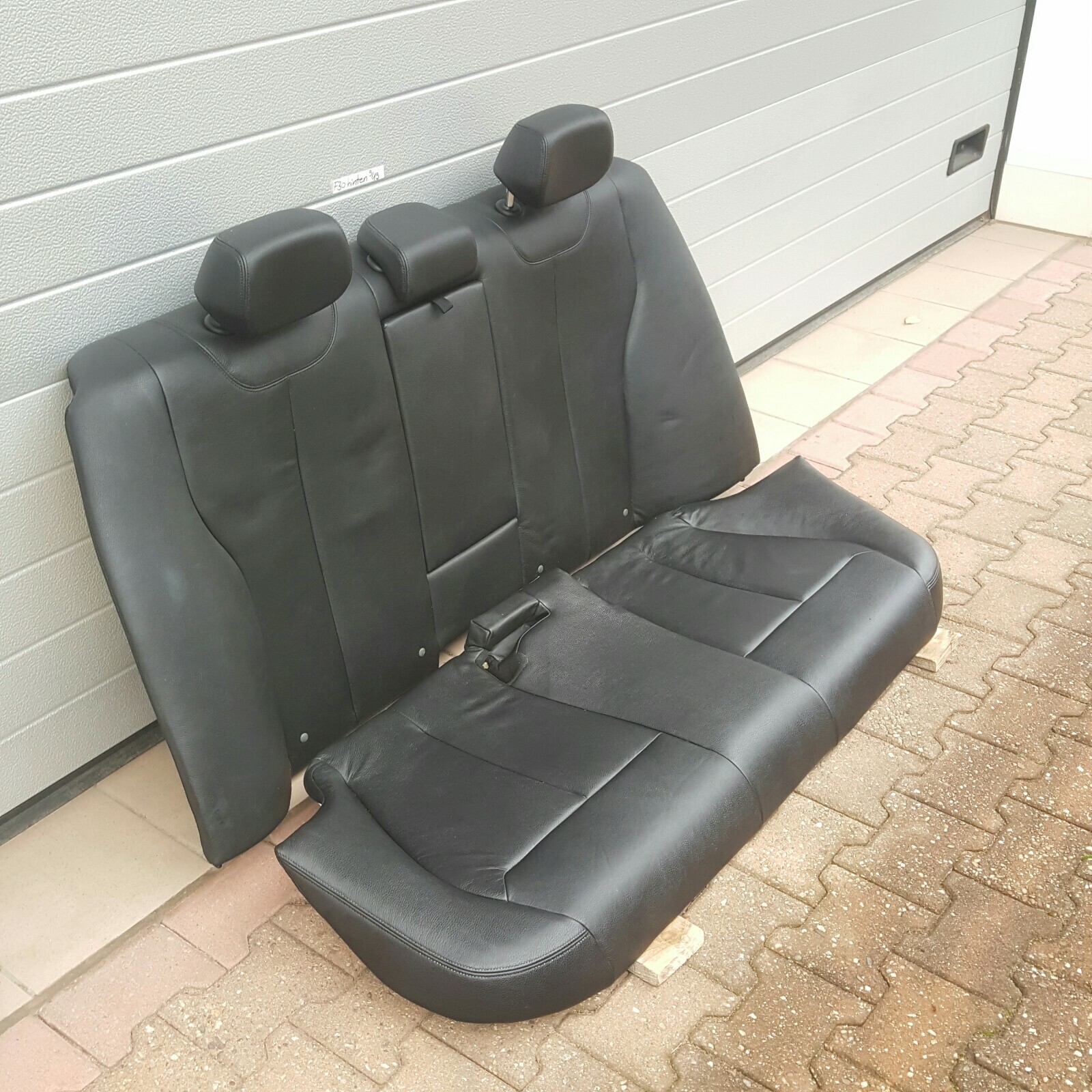 BMW F30 Limousine Rückbank  Rücksitzbank Leder Sitz HINTEN schwarz ABHOLUNG – Bild 4