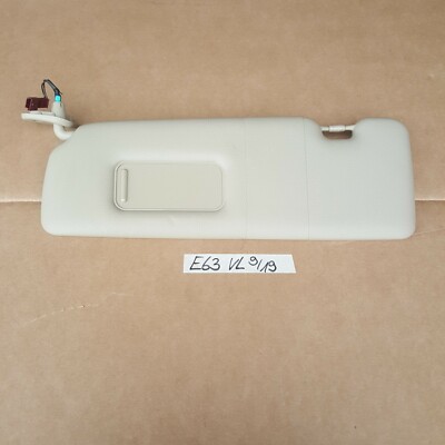 BMW E63 Sonnenblende beige Sonnen Schutz Blende + Spiegel LINKS beleuchtet  – Bild 1