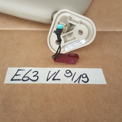 BMW E63 Sonnenblende beige Sonnen Schutz Blende + Spiegel LINKS beleuchtet  – Bild 3