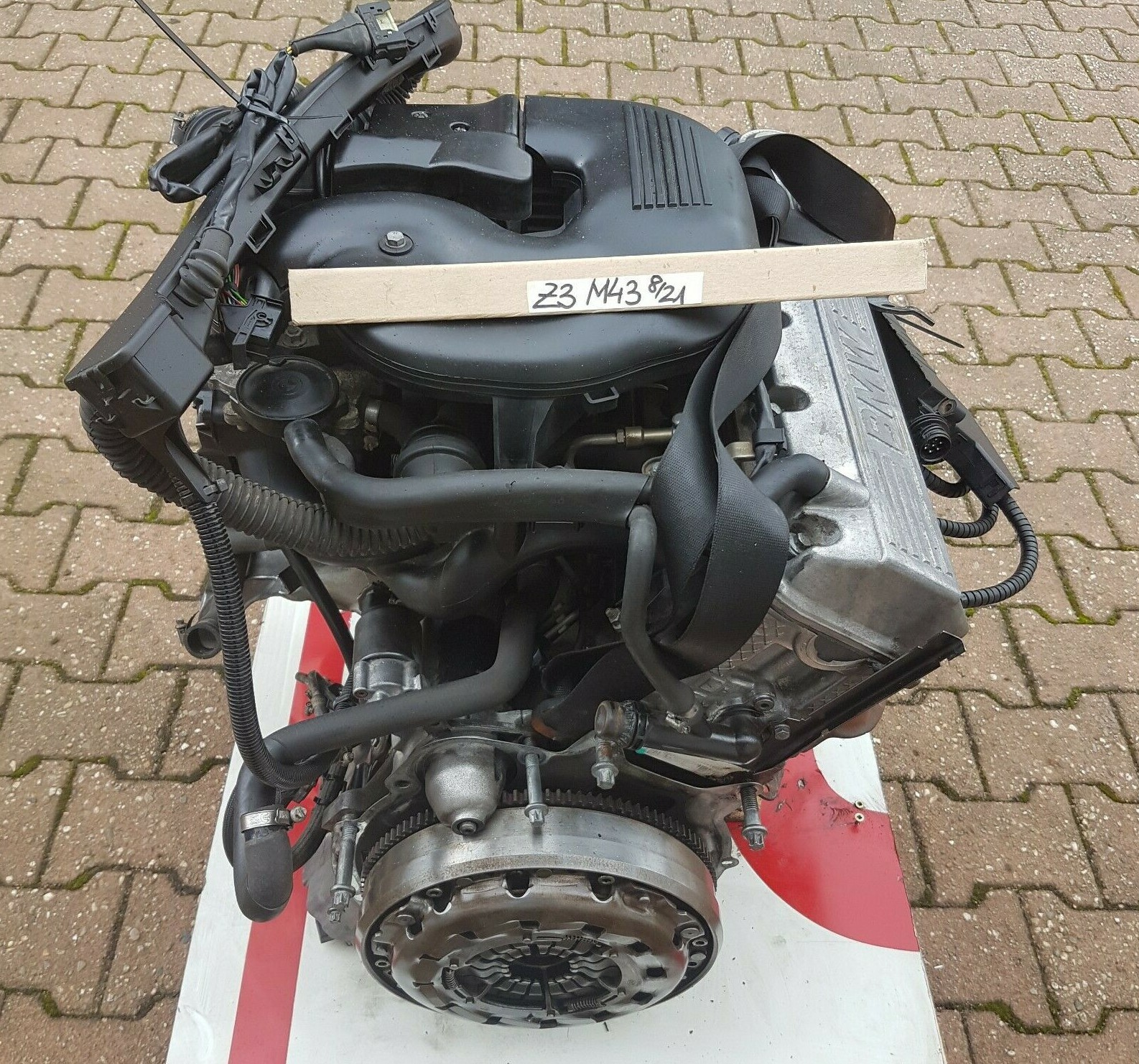 BMW E36 Z3 Roadster Motor Engine 1,9 Liter M43 Triebwerk 118 PS 123 TKM ABHOLUNG – Bild 2