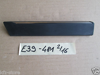 BMW E39 Zierleiste Stoßleiste Leiste Seitenwand Schwarz LINKS 8184481  – Bild 1