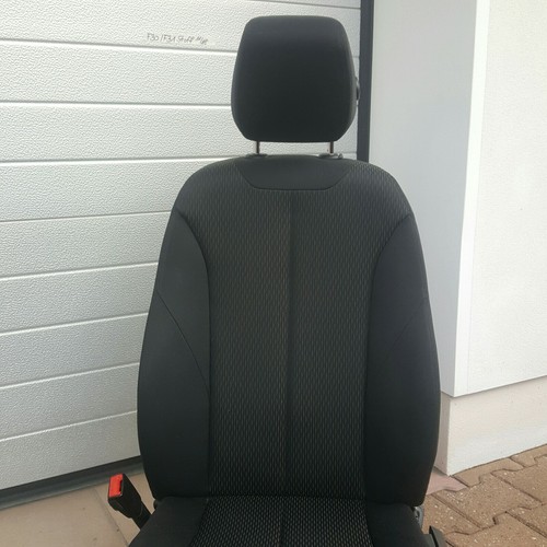 BMW F30 F31 F34 Fahrer Sitz Stoff schwarz grau anthrazit mit Airbag  VORNE LINKS – Bild 2