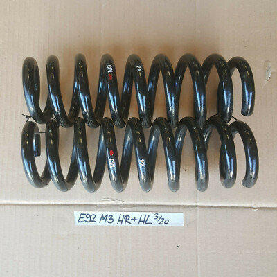 BMW E92 M3 Fahrwerksfedern Stärke X4 Schrauben Spiral Feder HINTEN rechts links  – Bild 1