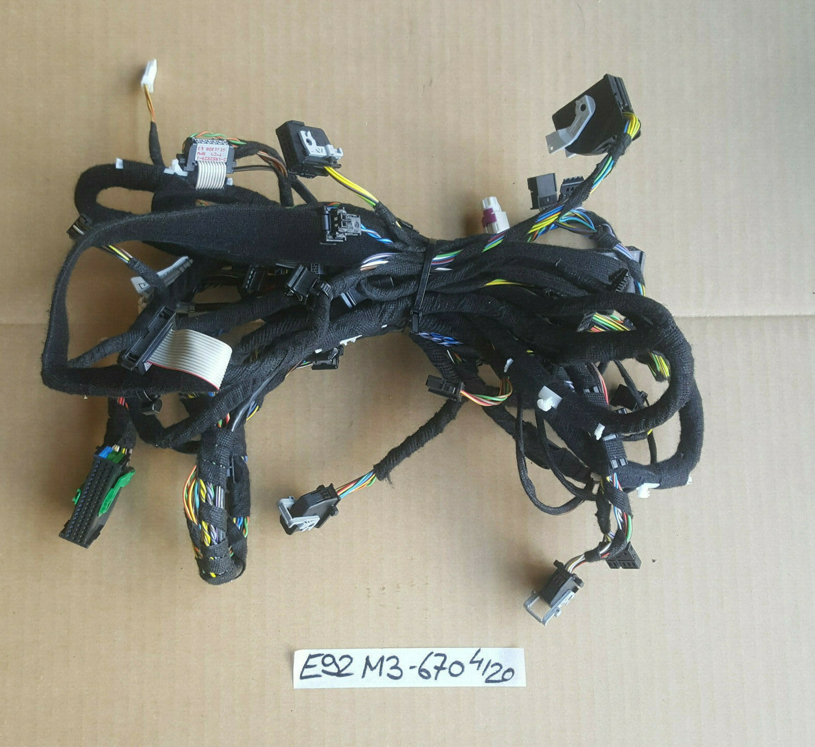 BMW E92 E93 M3 Cockpit Kabel 9222414 Armaturenbrett Kabelbaum 6928670 – Bild 1