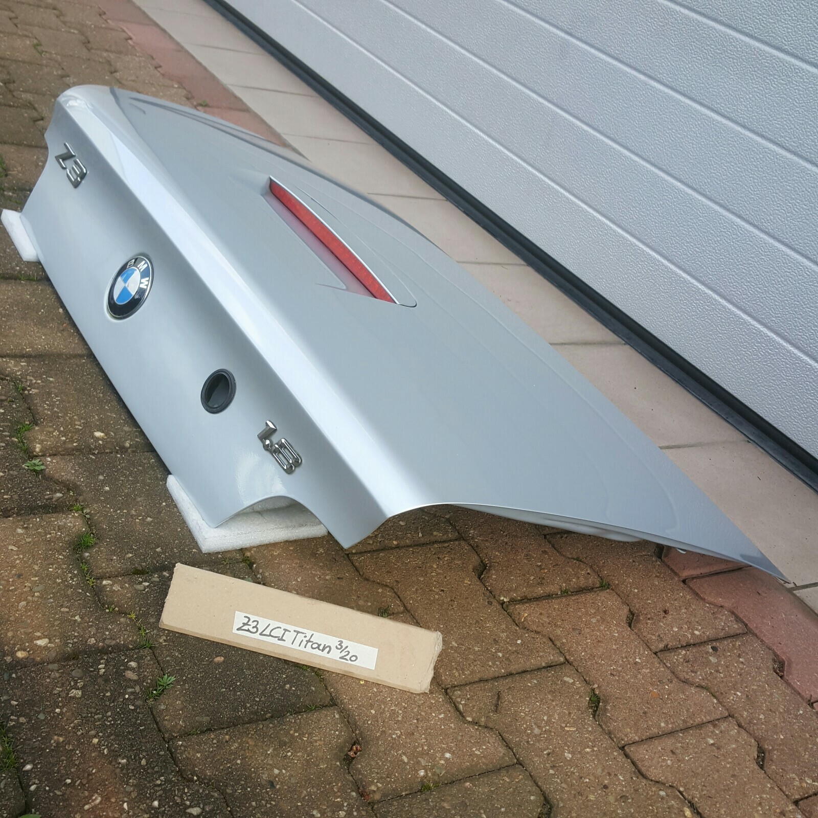 BMW Z3 Roadster Facelift Heckdeckel Kofferraum Deckel Heckklappe Silber 354