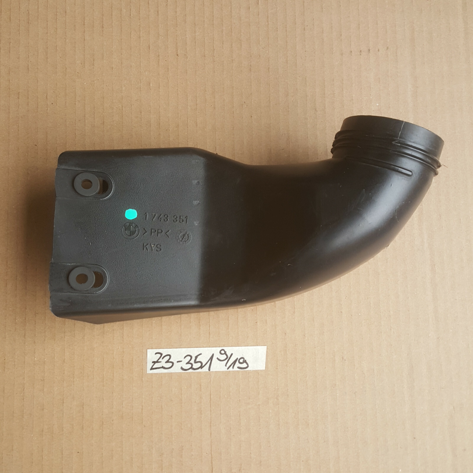 BMW E36 Z3 Roadster Kühlung Schlauch Rohr Luftkanal Schnorchel 1743351 – Bild 1