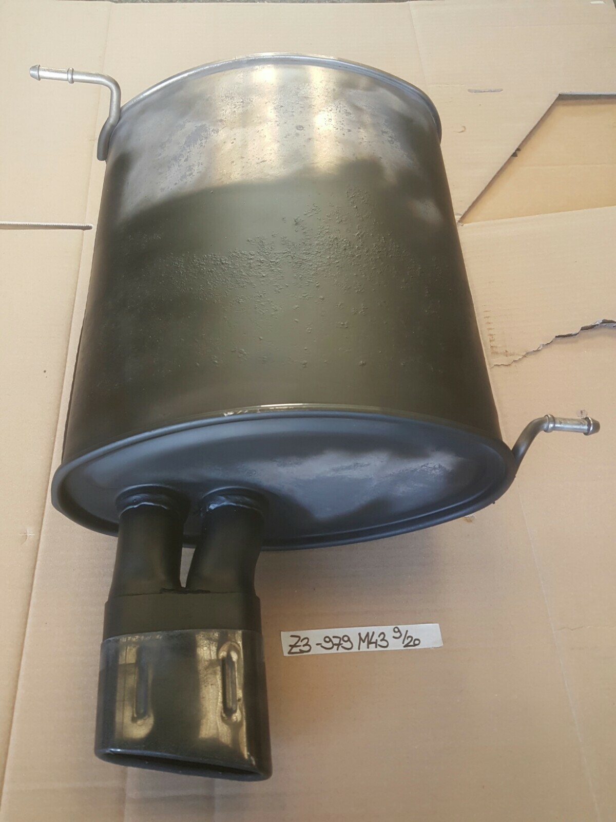 BMW Z3 Auspuff Endschalldämpfer Endtopf  85 Kw Abgas Rohr aus M43 Motor 1437979 – Bild 1