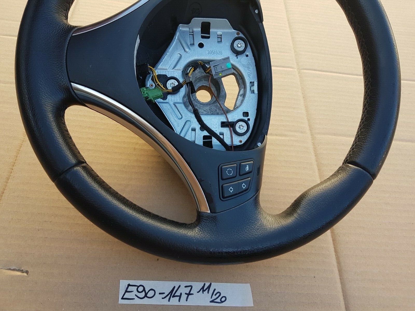 BMW E90 E91 E92 E93 E81 E82 E87 MFL Lenkrad  Multifunktion Leder Lenker 6772147 – Bild 4