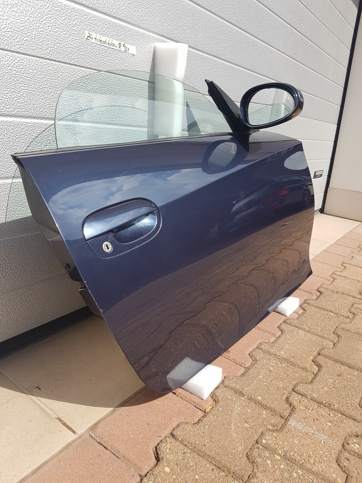 BMW Z4 E85 E86 Beifahrer Tür RECHTS Toledo blau Metallic ABHOLUNG  – Bild 3