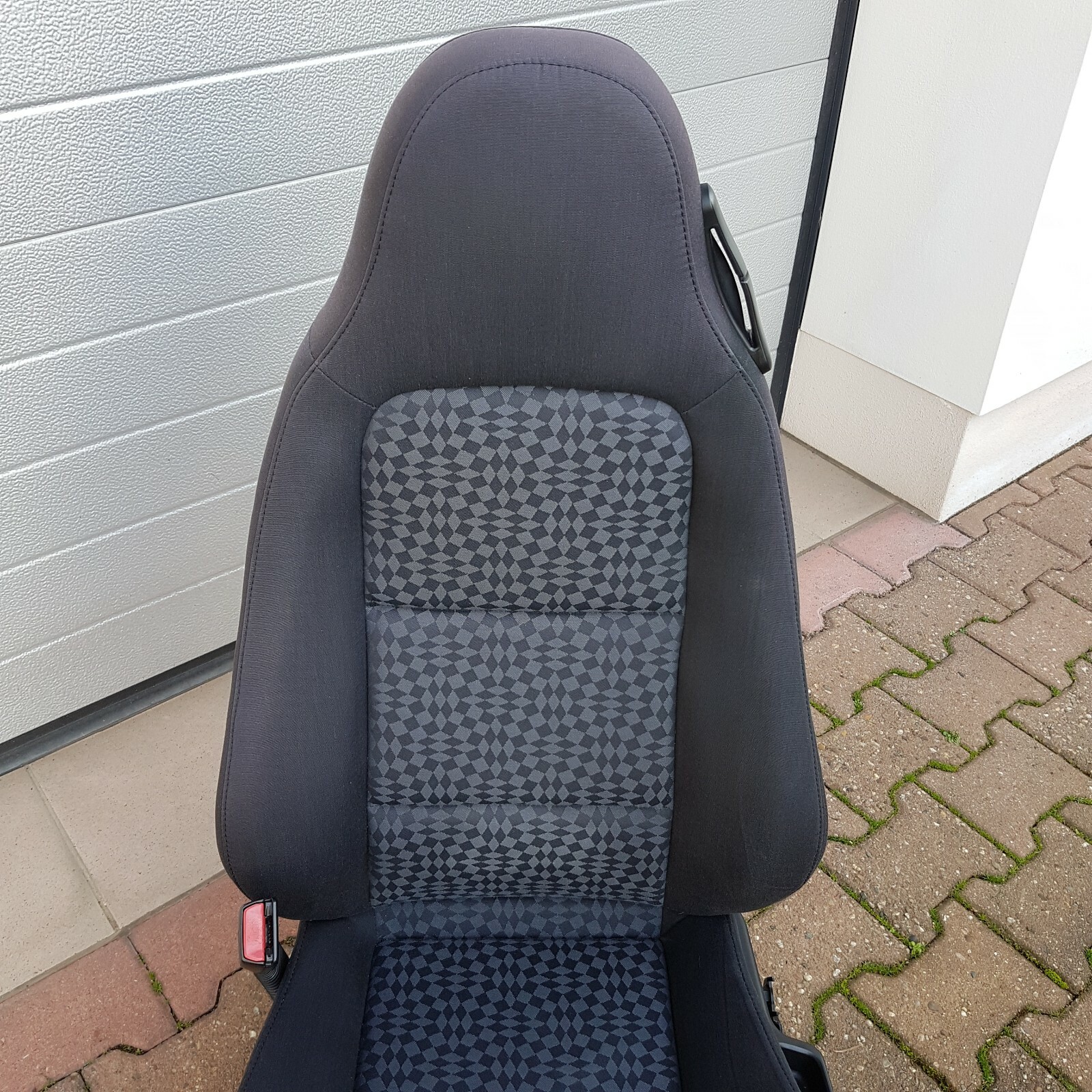 BMW Z3 Roadster Fahrer Stoff Sitz grau schwarz Rückenlehne Gestell ABHOLUNG