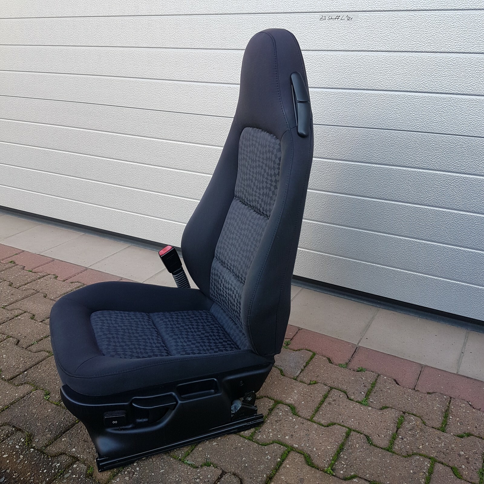 BMW Z3 Roadster Fahrer Stoff Sitz grau schwarz Rückenlehne Gestell ABHOLUNG