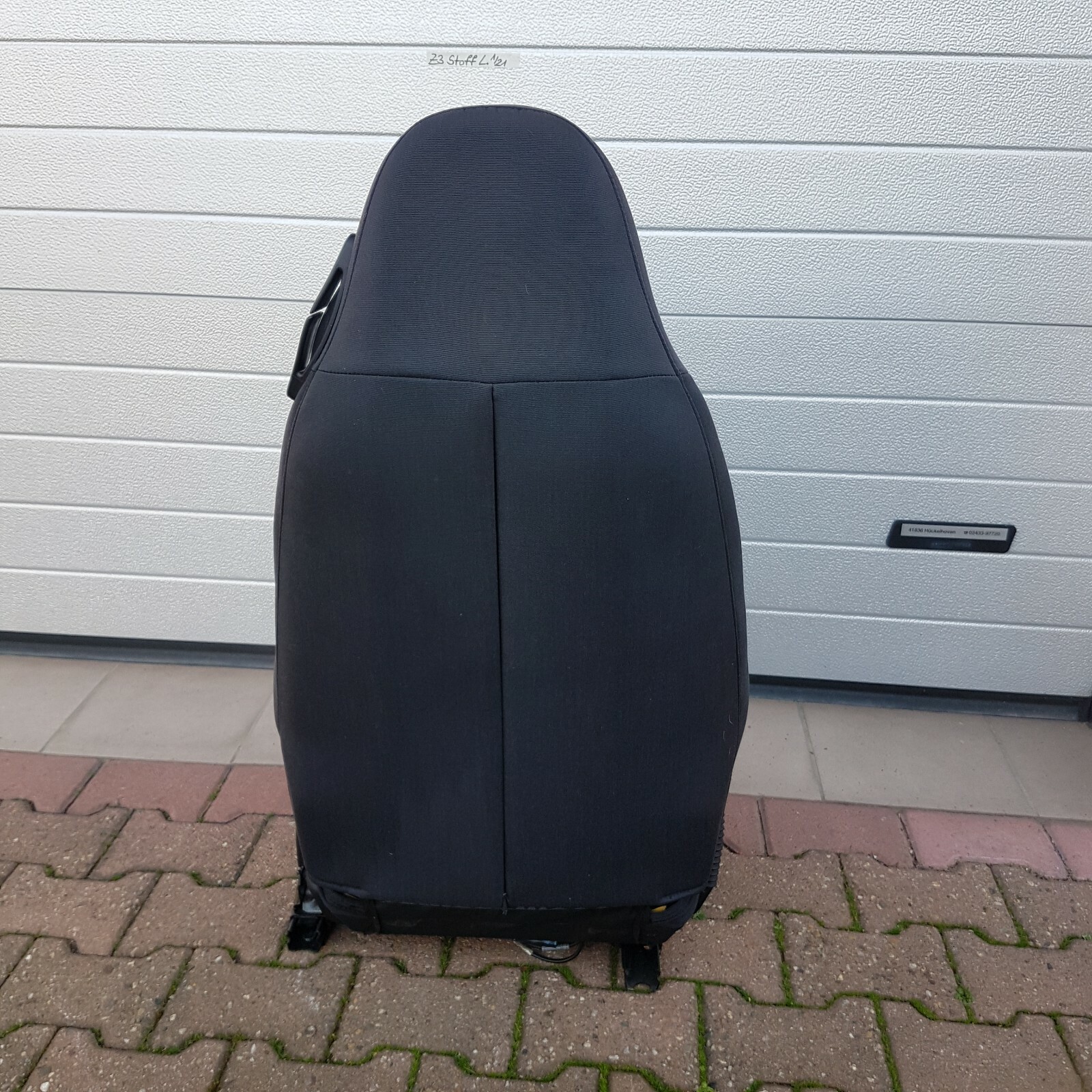 BMW Z3 Roadster Fahrer Stoff Sitz grau schwarz Rückenlehne Gestell ABHOLUNG