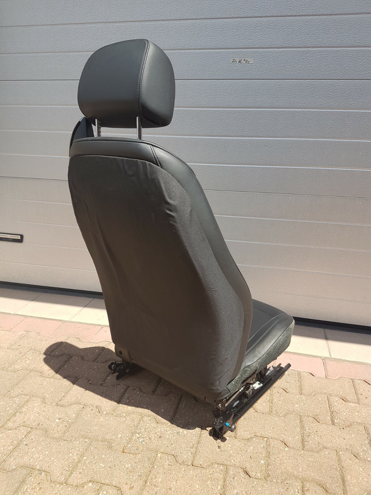 BMW Z4 E85 Fahrer Sitz Leder schwarz  VORNE LINKS  black leather seat ABHOLUNG