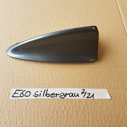BMW E60 E61  Abdeckung Dachantenne GPS Antenne Haifisch Flosse Silber grau  – Bild 1