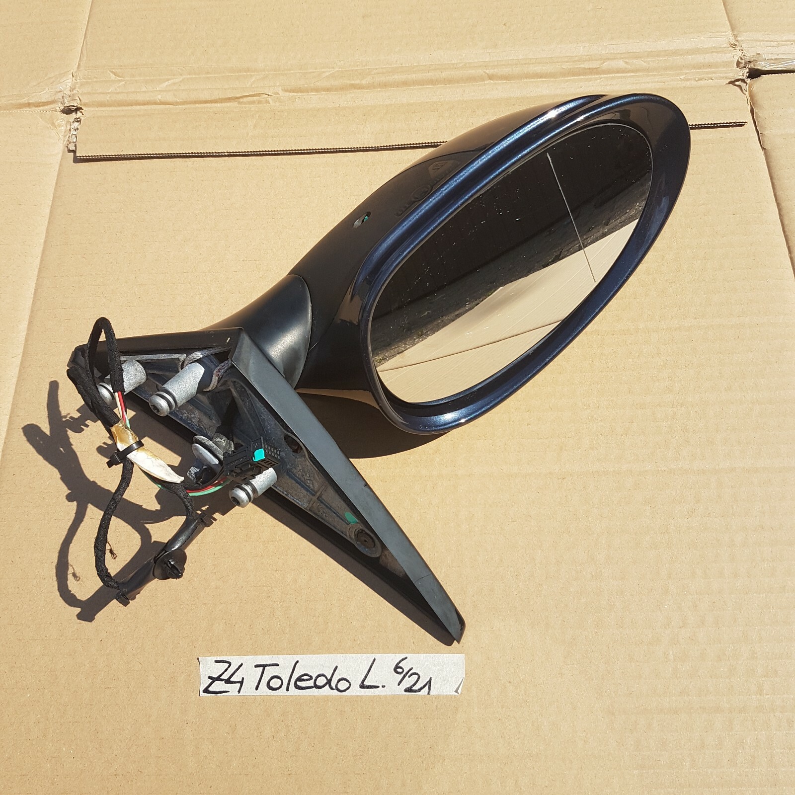 BMW  Z4 E85 E86 Seiten Außen Spiegel rechts ODER links Toledo blau Code 482