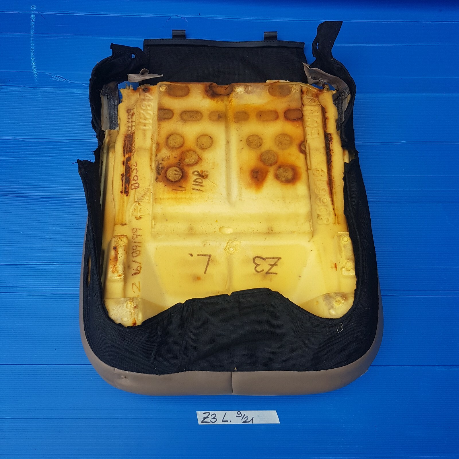 BMW Z3 Fahrer Sitz Unterteil Leder beige Sitzfläche Polster LINKS Reparatur Teil