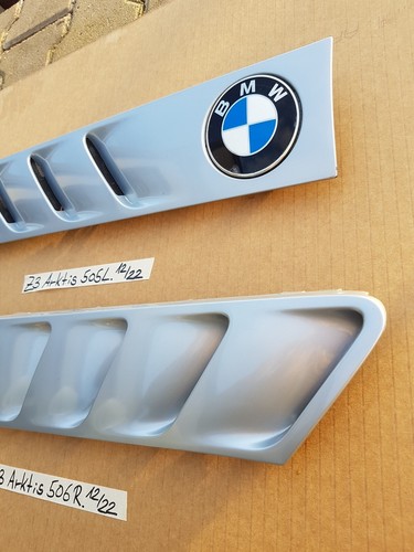 BMW Z3 Lufteinlass Ki​emen Ziergitter Motorhaube Arktis Silber RECHTS + LINKS
