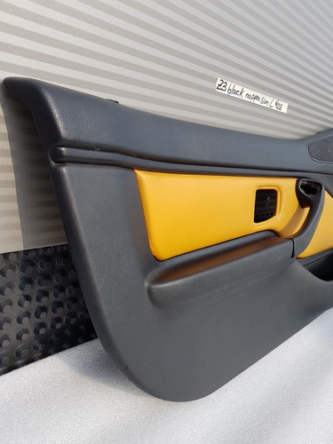 BMW Z3 Roadster Tür Verkleidung Türtafel Leder schwarz gelb nappa sun mit Griff