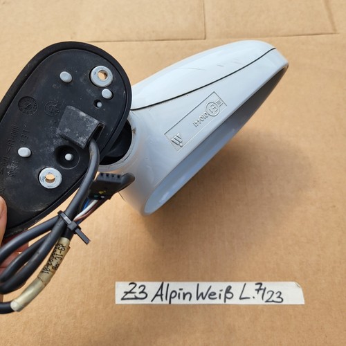 BMW Z3 Roadster Coupe Seiten Außen Spiegel LINKS weiss RHD