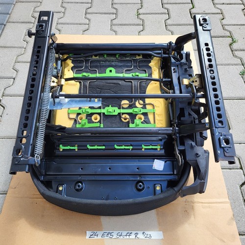 BMW Z4 E85 Beifahrer Sitz Unterteil Stoff Anthrazit + Gestell Schiene Manuell  – Bild 5