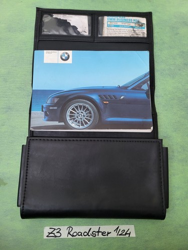 BMW Z3 Roadster Bordmappe Kunst-Leder  Handbuch Betriebsanleitung Englisch