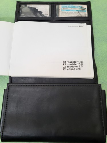 BMW Z3 Roadster Bordmappe Kunst-Leder  Handbuch Betriebsanleitung Englisch