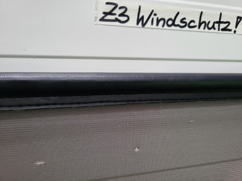 BMW Z3 Roadster Windschott Windschutz Abweiser Wind Stop Netz Löcher ! + Rahmen  – Bild 5