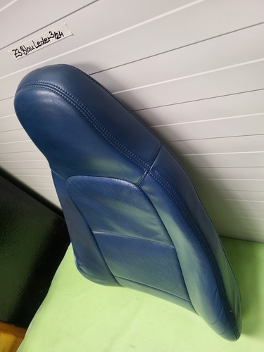 BMW Z3 Roadster Coupe Bei-Fahrer Sitz Oberteil Leder blau Rückenlehne – Bild 2