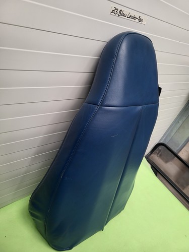 BMW Z3 Roadster Coupe Bei-Fahrer Sitz Oberteil Leder blau Rückenlehne – Bild 11