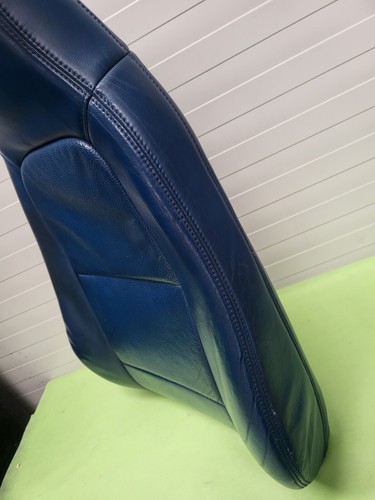 BMW Z3 Roadster Coupe Bei-Fahrer Sitz Oberteil Leder blau Rückenlehne – Bild 9