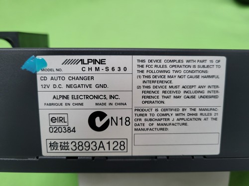 BMW VW Alpine CD Wechsler  CHM-S630 + 6 Fach Magazin Changer + Halter – Bild 5