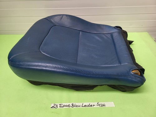 BMW Z3 Roadster Fahrer Sitz Polster Kissen Unterteil Leder Blau OHNE Sitzheizung