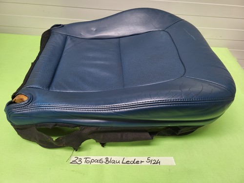 BMW Z3 Roadster Fahrer Sitz Polster Kissen Unterteil Leder Blau OHNE Sitzheizung