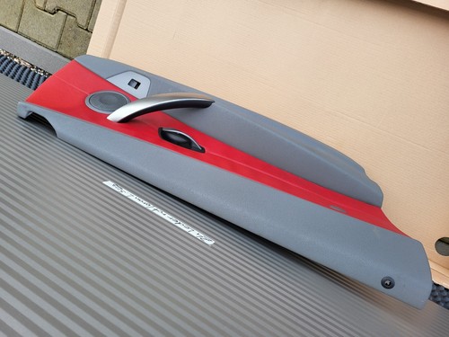 BMW Z4 E85 E86 Fahrer Türverkleidung LINKS Leder Oregon rot grau – Bild 2