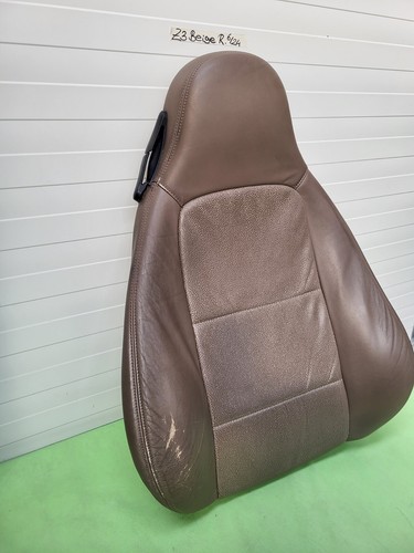 BMW Z3 Beifahrer Sitz Oberteil Leder beige Rücken Lehne Bezug RECHTS  – Bild 3