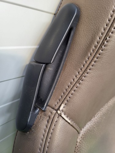 BMW Z3 Beifahrer Sitz Oberteil Leder beige Rücken Lehne Bezug RECHTS  – Bild 7