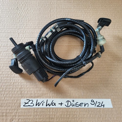 BMW Z3 Roadster Wischwasser Pumpe Wasch Pumpe + Schlauch Leitung + Düsen  – Bild 2