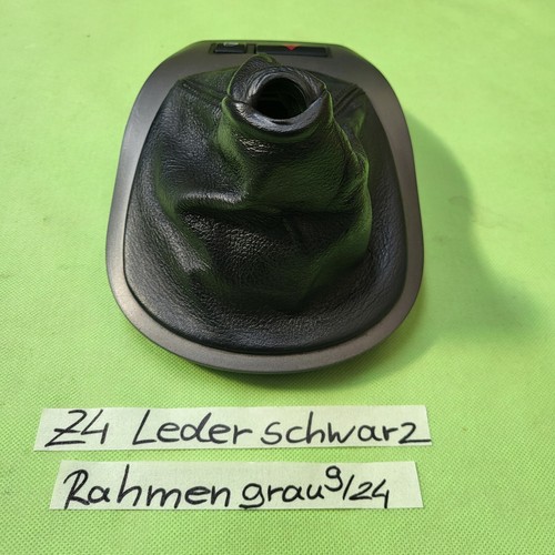 BMW Z4 E85 Schaltsack Leder Manschette Black Blende Schaltkulisse Grau 7026221 