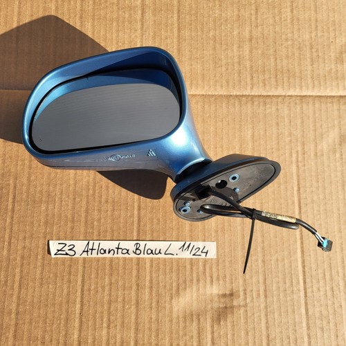 Spiegel BMW Z3 Roadster Seiten Außen Spiegel Kappe Gehäuse LINKS Atlanta blau  – Bild 1