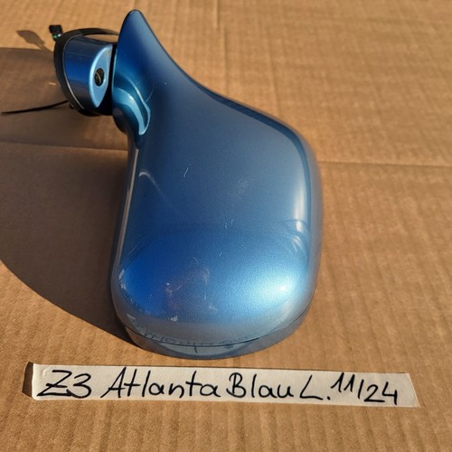 Spiegel BMW Z3 Roadster Seiten Außen Spiegel Kappe Gehäuse LINKS Atlanta blau  – Bild 5