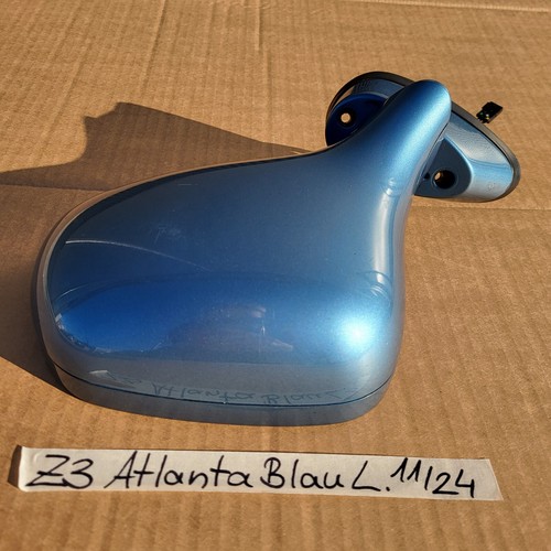Spiegel BMW Z3 Roadster Seiten Außen Spiegel Kappe Gehäuse LINKS Atlanta blau  – Bild 6