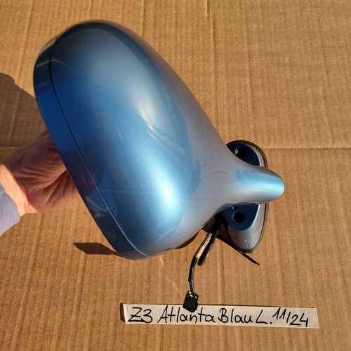 Spiegel BMW Z3 Roadster Seiten Außen Spiegel Kappe Gehäuse LINKS Atlanta blau  – Bild 8