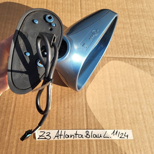 Spiegel BMW Z3 Roadster Seiten Außen Spiegel Kappe Gehäuse LINKS Atlanta blau  – Bild 9