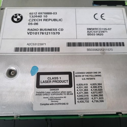 BMW Z4 E85 E86 CD Radio BMW Business Audio Tuner CD Player  6976888